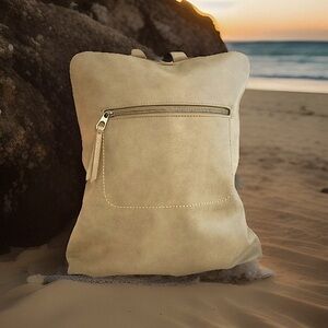 Universal Thread Backpack Olive Military Green Faux Leather Zip Around 13 X 15